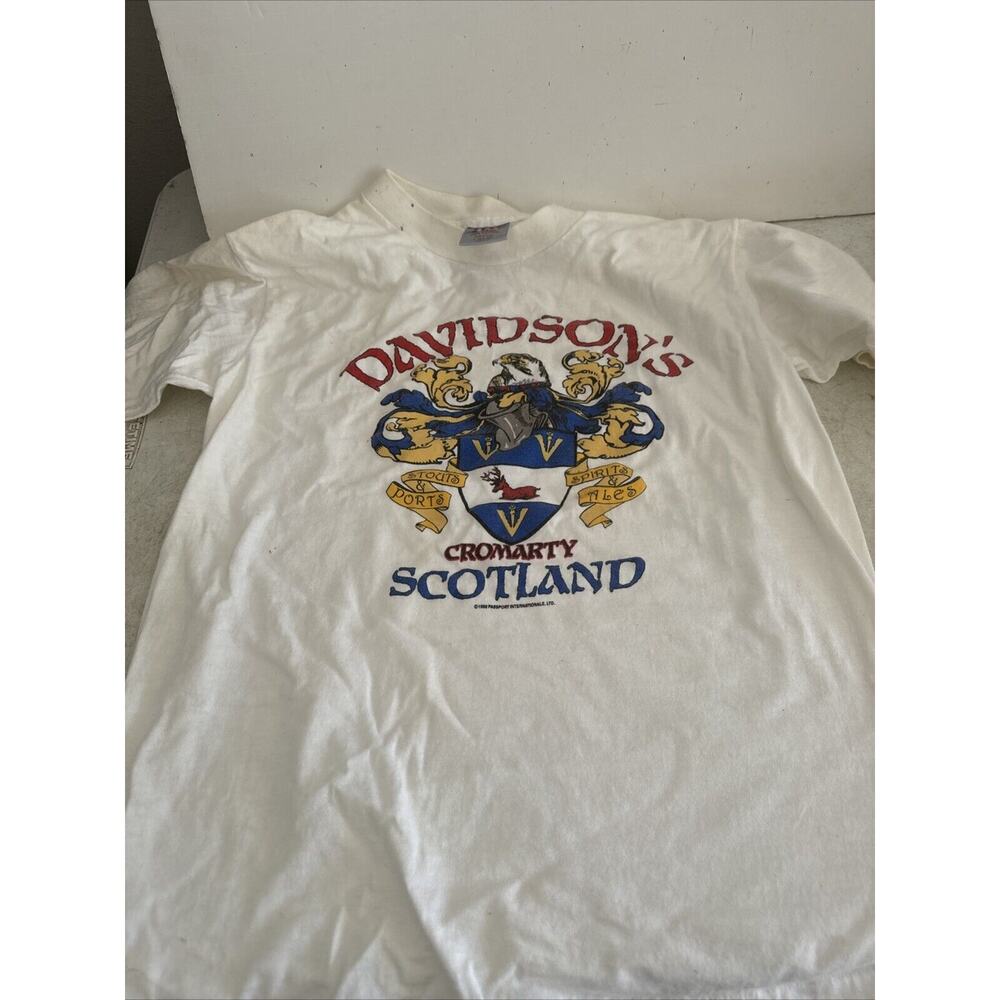 Davidson’s Cromarty Scotland Beer 1989 Shirt Oneita SZ L Stouts